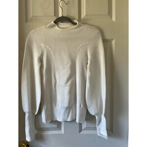 Karen Millen Ribbed High Neck Long Sleeve Sweater size medium  -GUC